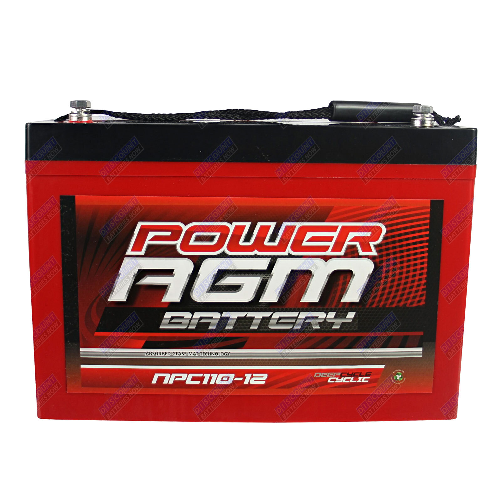 Power AGM Deep Cycle Battery 12V 110AH
