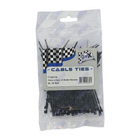 Cable Ties 100mm x 2.5mm Black UV Stabilised Pack of 100