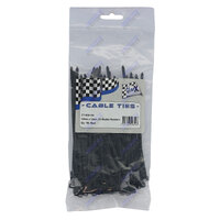 Cable Ties 140mm x 3.6mm Black UV Stabilised Pack of 100