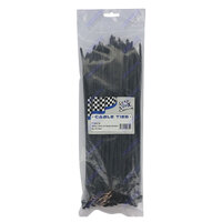 Cable Ties 300mm x 4.8mm Black UV Stabilised Pack of 100