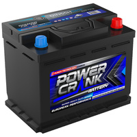 DIN55H Power Crank European Performance Series Car Battery Maintenance Free
