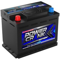 DIN55R Power Crank European Performance Series Car Battery Maintenance Free