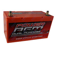 Power AGM Dual Purpose Starting & Deep Cycling Battery LHP 12V 110AH 800CCA